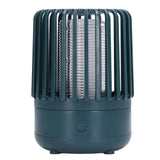 LED Mosquito Trap Lamp USB Rechargeable UV Photocatalyst Electric Insect Repellent LightBlack Green - Low Angle