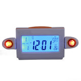 Projection Alarm Clock Glareless LED Night Light Voice Control Induction Temperature Display LED ClockWhite Orange