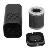 Car Purifier Tower Duct Double Inlet Design Three Dimensional Circulating USB Power Supply 5V 260mA Black Purifying Tool