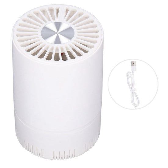 Desktop Air Purifier Intelligent USB Powered Ultra Quiet Negative Ion Air Purifier for Home Travel CarWhite