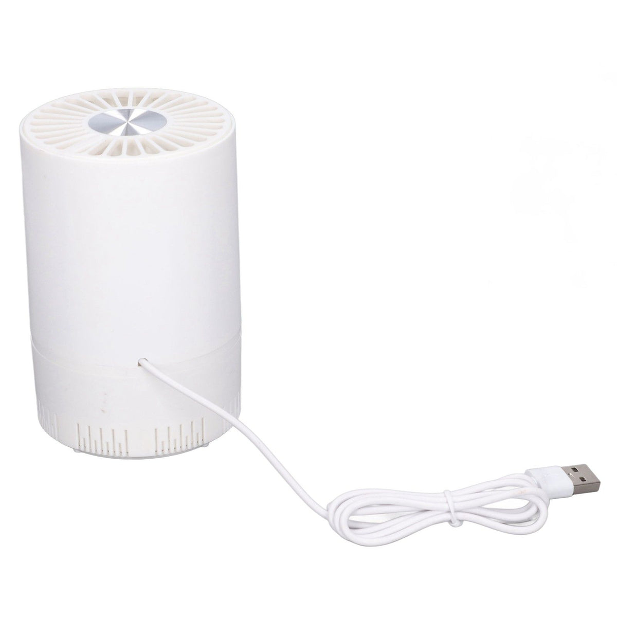 Desktop Air Purifier Intelligent USB Powered Ultra Quiet Negative Ion Air Purifier for Home Travel CarWhite
