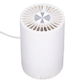 Desktop Air Purifier Intelligent USB Powered Ultra Quiet Negative Ion Air Purifier for Home Travel CarWhite - Side View
