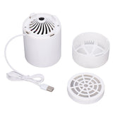 Desktop Air Purifier Intelligent USB Powered Ultra Quiet Negative Ion Air Purifier for Home Travel CarWhite