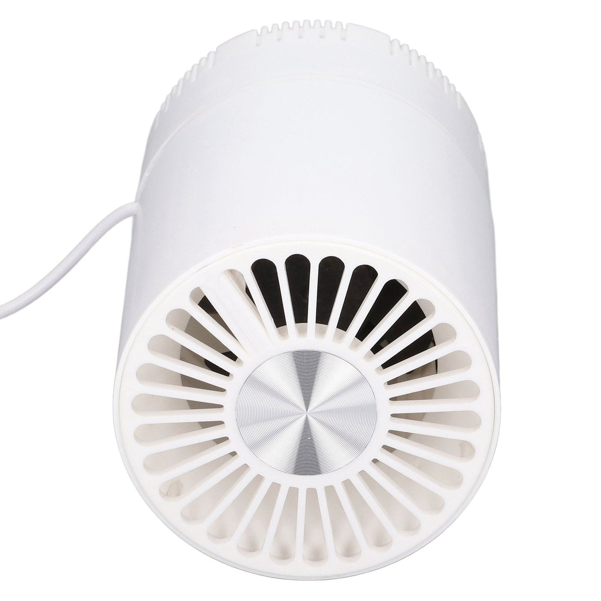 Desktop Air Purifier Intelligent USB Powered Ultra Quiet Negative Ion Air Purifier for Home Travel CarWhite