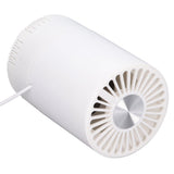 Desktop Air Purifier Intelligent USB Powered Ultra Quiet Negative Ion Air Purifier for Home Travel CarWhite