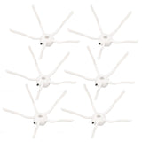 6PCS Robot Vacuum Cleaner Side Brush Silicone Sweeper Side Brush Replacement for Xiaomi Roborock S7 White - Side View