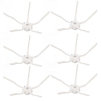 6PCS Robot Vacuum Cleaner Side Brush Silicone Sweeper Side Brush Replacement for Xiaomi Roborock S7 White