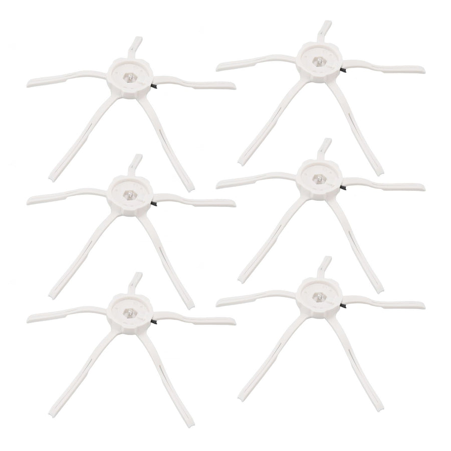 6PCS Robot Vacuum Cleaner Side Brush Silicone Sweeper Side Brush Replacement for Xiaomi Roborock S7 White