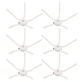 6PCS Robot Vacuum Cleaner Side Brush Silicone Sweeper Side Brush Replacement for Xiaomi Roborock S7 White - Rear View