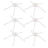 6PCS Robot Vacuum Cleaner Side Brush Silicone Sweeper Side Brush Replacement for Xiaomi Roborock S7 White