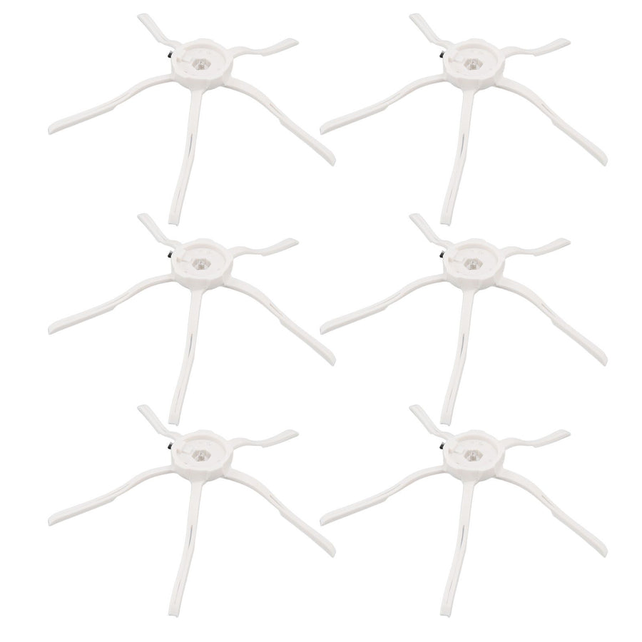 6PCS Robot Vacuum Cleaner Side Brush Silicone Sweeper Side Brush Replacement for Xiaomi Roborock S7 White