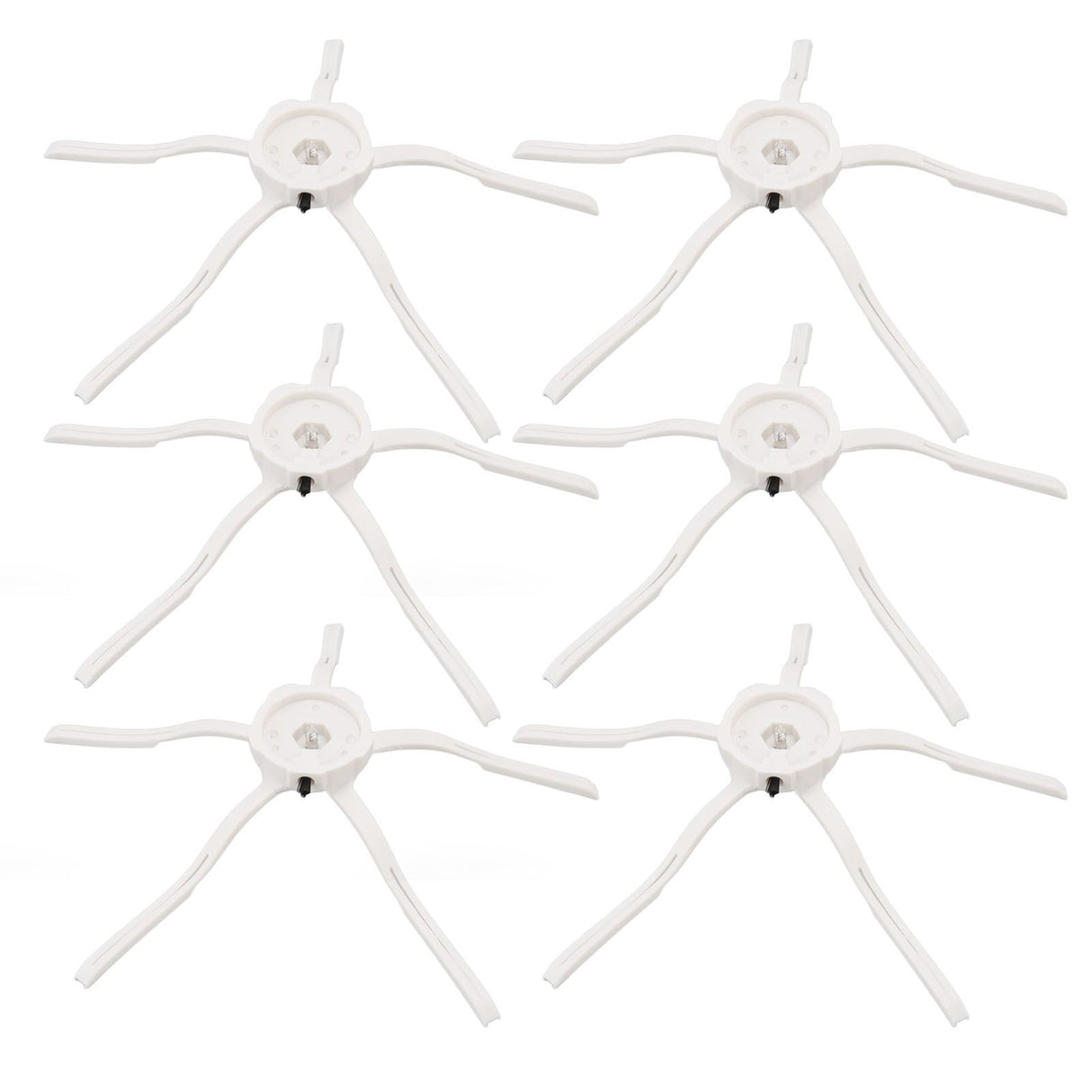6PCS Robot Vacuum Cleaner Side Brush Silicone Sweeper Side Brush Replacement for Xiaomi Roborock S7 White