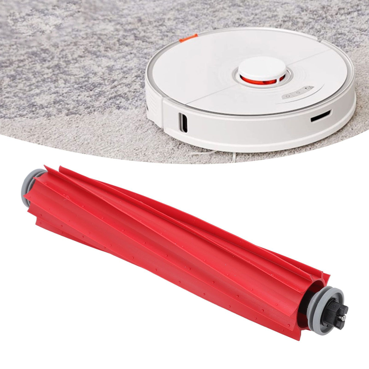 Silicone Main Brush Replacement Vacuum Cleaner Parts for Xiaomi Roborock S7 Maxv Plus