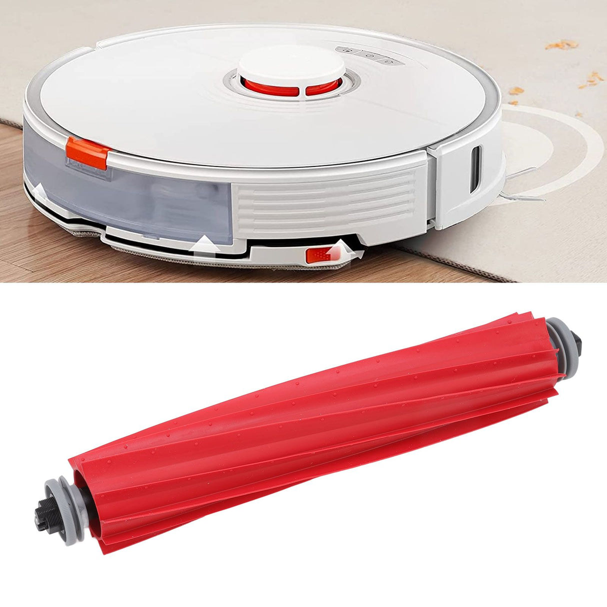 Silicone Main Brush Replacement Vacuum Cleaner Parts for Xiaomi Roborock S7 Maxv Plus