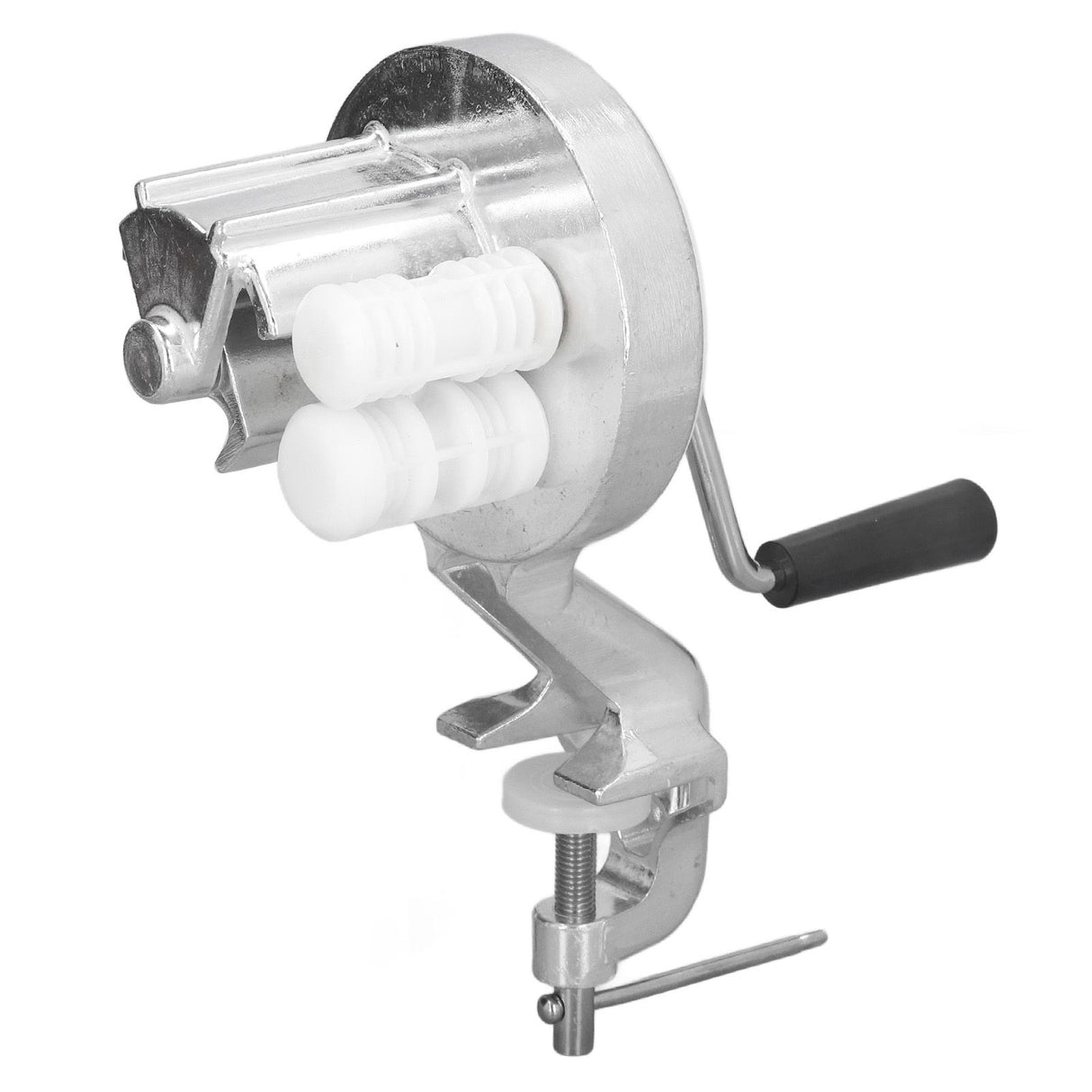 Manual Macaroni Maker Aluminium Alloy Silver Portable Hand Cranking Noodles Pressing Machine for Kitchen Restaurant