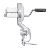 Manual Macaroni Maker Aluminium Alloy Silver Portable Hand Cranking Noodles Pressing Machine for Kitchen Restaurant