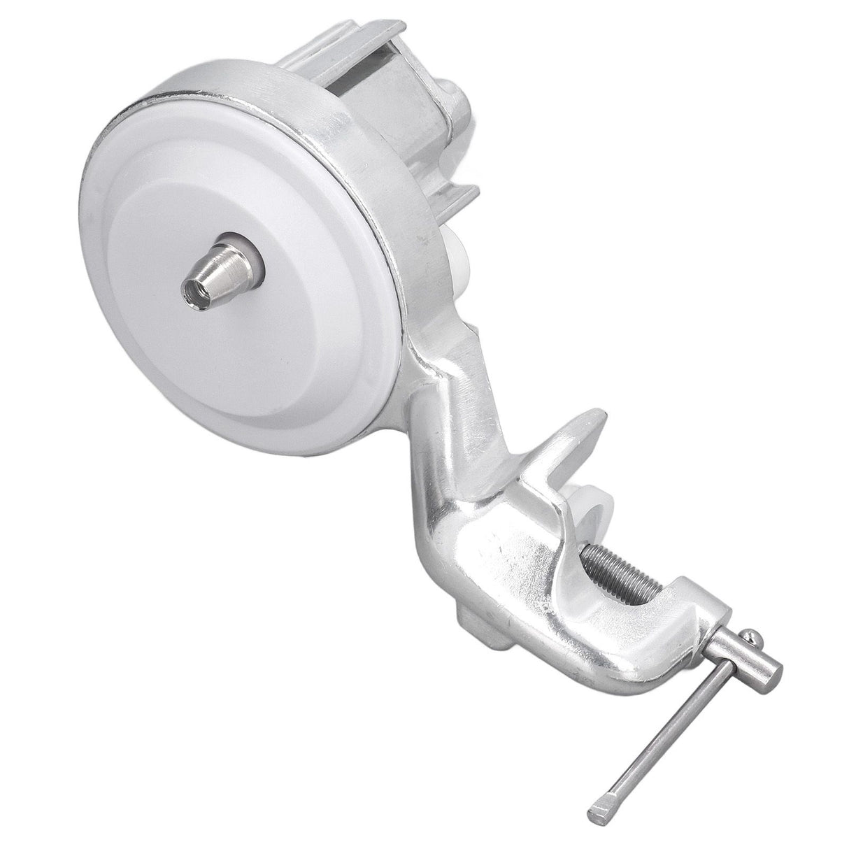 Manual Macaroni Maker Aluminium Alloy Silver Portable Hand Cranking Noodles Pressing Machine for Kitchen Restaurant
