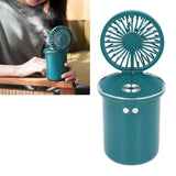5V 5W Fan Humidifier 2 in 1 Desktop Humidifiers USB Charging 35ML Fog Output 280ml Multifunctional Fan for Desktop Office