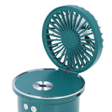 5V 5W Fan Humidifier 2 in 1 Desktop Humidifiers USB Charging 35ML Fog Output 280ml Multifunctional Fan for Desktop Office