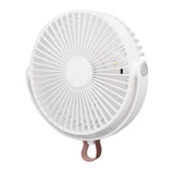 Electric Fan 3 Speeds 360 Degree Adjustable USB Rechargeable Portable Camping Fan with Night Light for Dormitory Camping