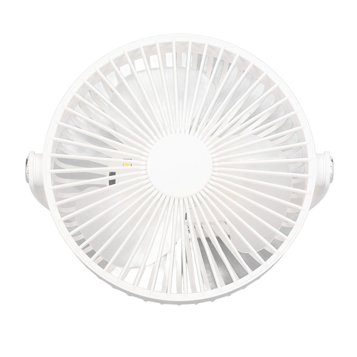 Electric Fan 3 Speeds 360 Degree Adjustable USB Rechargeable Portable Camping Fan with Night Light for Dormitory Camping