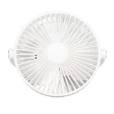 Electric Fan 3 Speeds 360 Degree Adjustable USB Rechargeable Portable Camping Fan with Night Light for Dormitory Camping