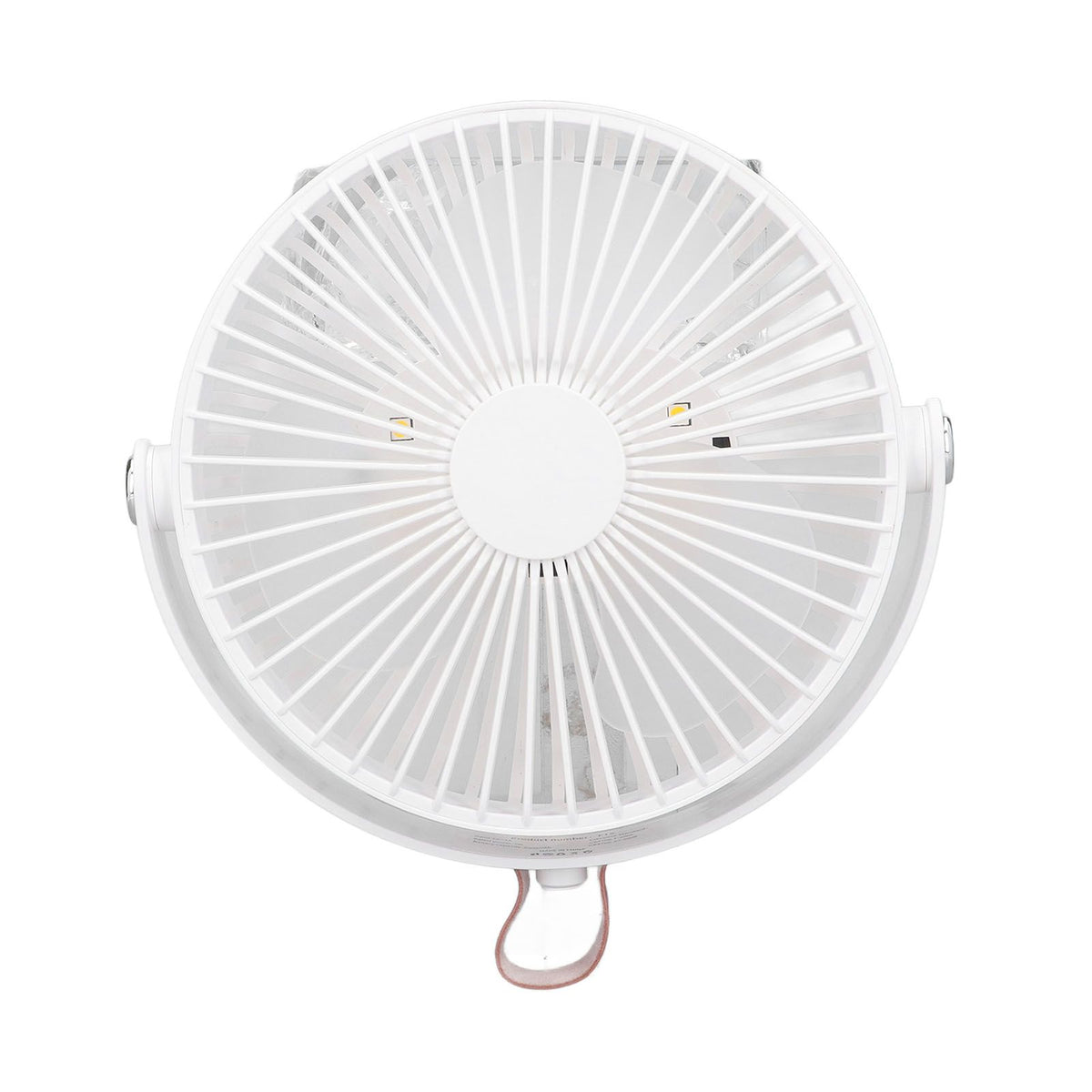 Electric Fan 3 Speeds 360 Degree Adjustable USB Rechargeable Portable Camping Fan with Night Light for Dormitory Camping