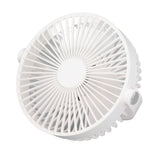 Electric Fan 3 Speeds 360 Degree Adjustable USB Rechargeable Portable Camping Fan with Night Light for Dormitory Camping