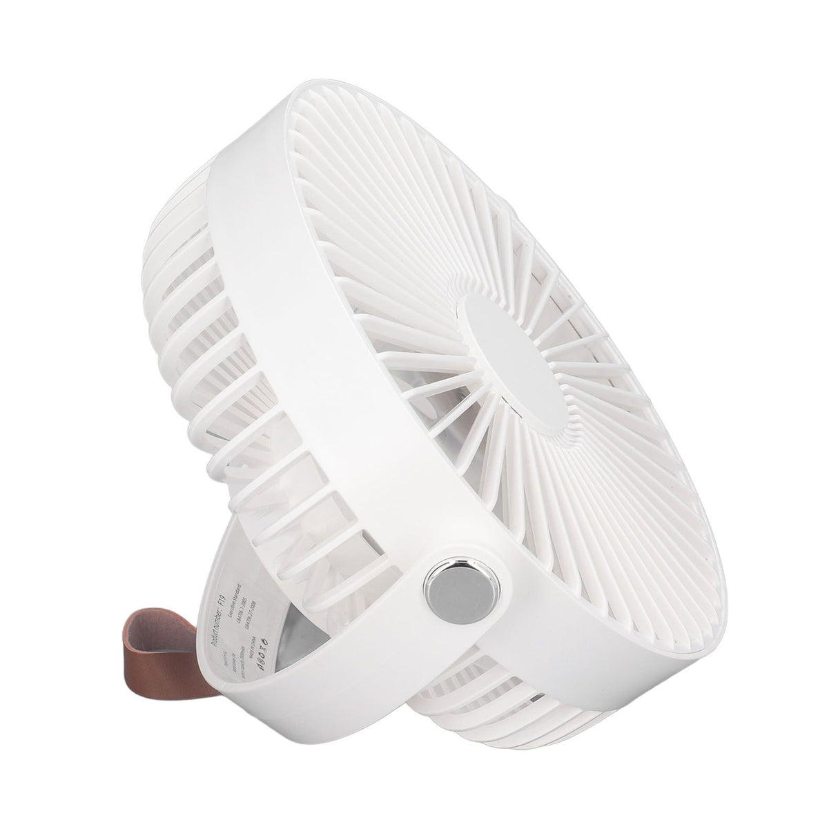 Electric Fan 3 Speeds 360 Degree Adjustable USB Rechargeable Portable Camping Fan with Night Light for Dormitory Camping