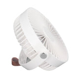 Electric Fan 3 Speeds 360 Degree Adjustable USB Rechargeable Portable Camping Fan with Night Light for Dormitory Camping - Extra Image