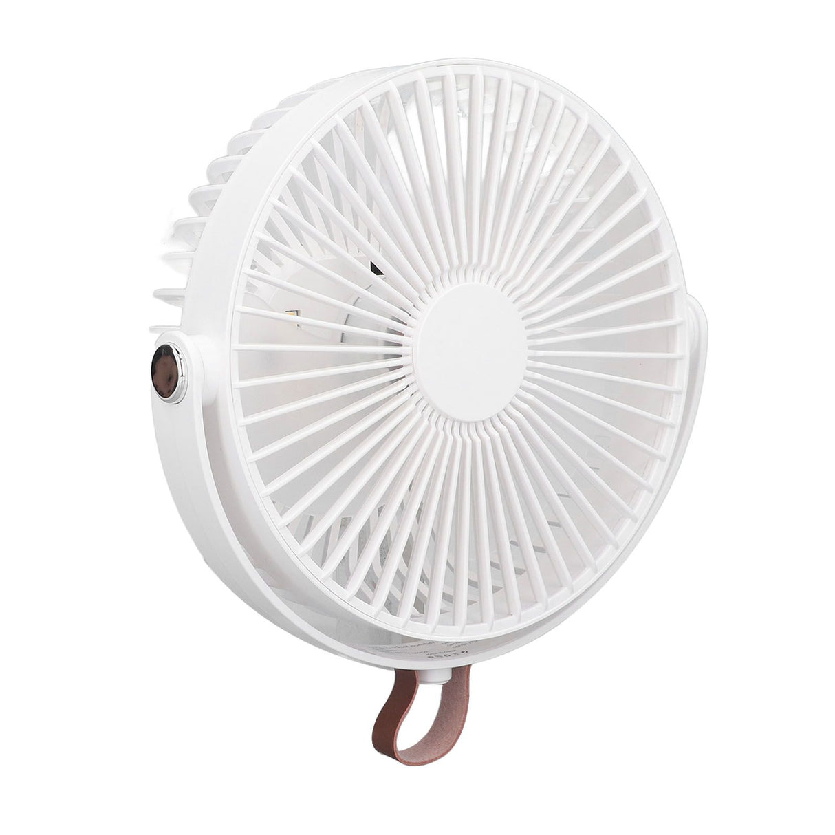 Electric Fan 3 Speeds 360 Degree Adjustable USB Rechargeable Portable Camping Fan with Night Light for Dormitory Camping