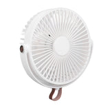 Electric Fan 3 Speeds 360 Degree Adjustable USB Rechargeable Portable Camping Fan with Night Light for Dormitory Camping