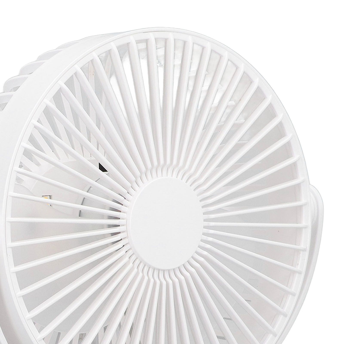 Electric Fan 3 Speeds 360 Degree Adjustable USB Rechargeable Portable Camping Fan with Night Light for Dormitory Camping