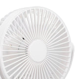 Electric Fan 3 Speeds 360 Degree Adjustable USB Rechargeable Portable Camping Fan with Night Light for Dormitory Camping
