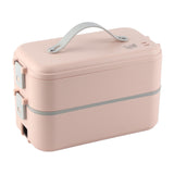 Electric Lunch Box Plug in Double Layer Stainless Steel Steaming Insulation Portable Food Warmer 300W 220V CN Plug