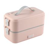 Electric Lunch Box Plug in Double Layer Stainless Steel Steaming Insulation Portable Food Warmer 300W 220V CN Plug