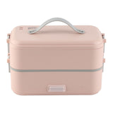 Electric Lunch Box Plug in Double Layer Stainless Steel Steaming Insulation Portable Food Warmer 300W 220V CN Plug