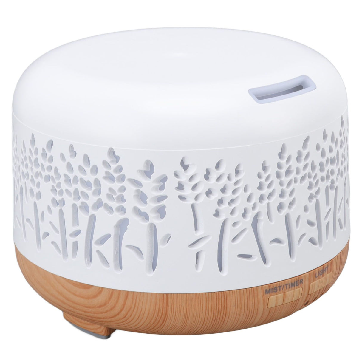 Desktop Humidifier 300ml Wood Grain Design Low Noise Aromatherapy Humidifier with LED Color Light 100‑240V AU Plug