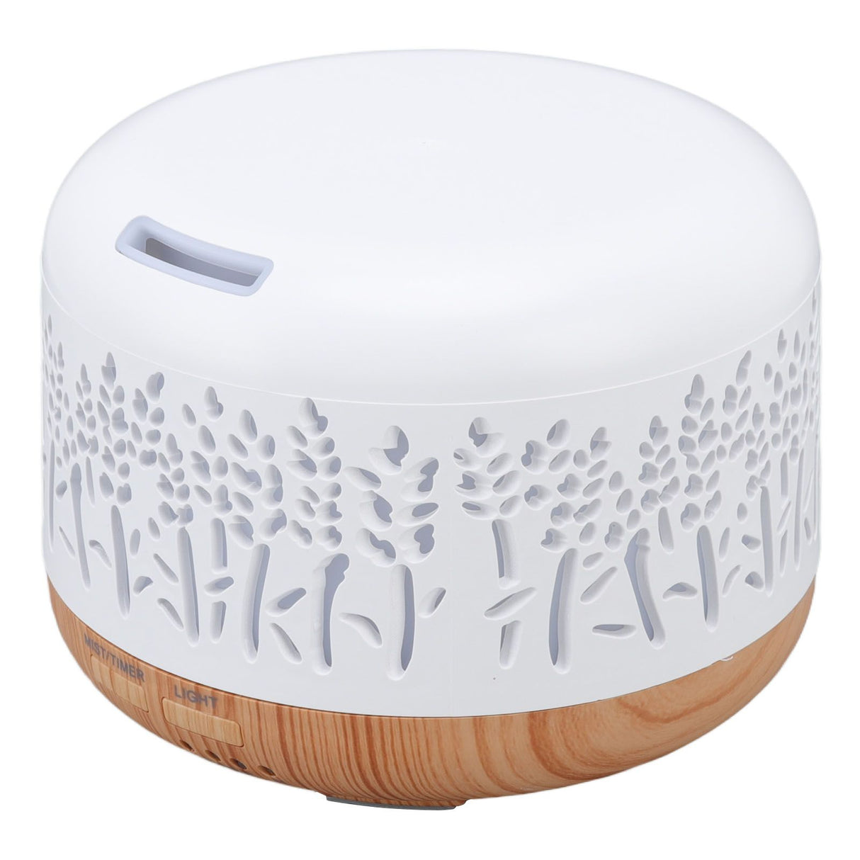 Desktop Humidifier 300ml Wood Grain Design Low Noise Aromatherapy Humidifier with LED Color Light 100‑240V AU Plug