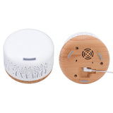 Desktop Humidifier 300ml Wood Grain Design Low Noise Aromatherapy Humidifier with LED Color Light 100‑240V AU Plug