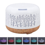 Desktop Humidifier 300ml Wood Grain Design Low Noise Aromatherapy Humidifier with LED Color Light 100‑240V AU Plug - Extra Image