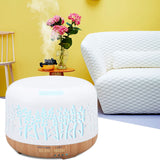 Desktop Humidifier 300ml Wood Grain Design Low Noise Aromatherapy Humidifier with LED Color Light 100‑240V AU Plug - Extra Image