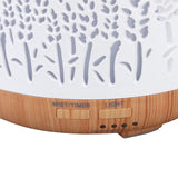 Desktop Humidifier 300ml Wood Grain Design Low Noise Aromatherapy Humidifier with LED Color Light 100‑240V AU Plug