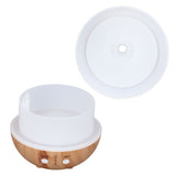 250ml Essential Oil Diffuser Automatic Shut Off 35db Low Noise USB Powered Wooden Humidifier with Night Light for Bedroom - Close-Up Angle