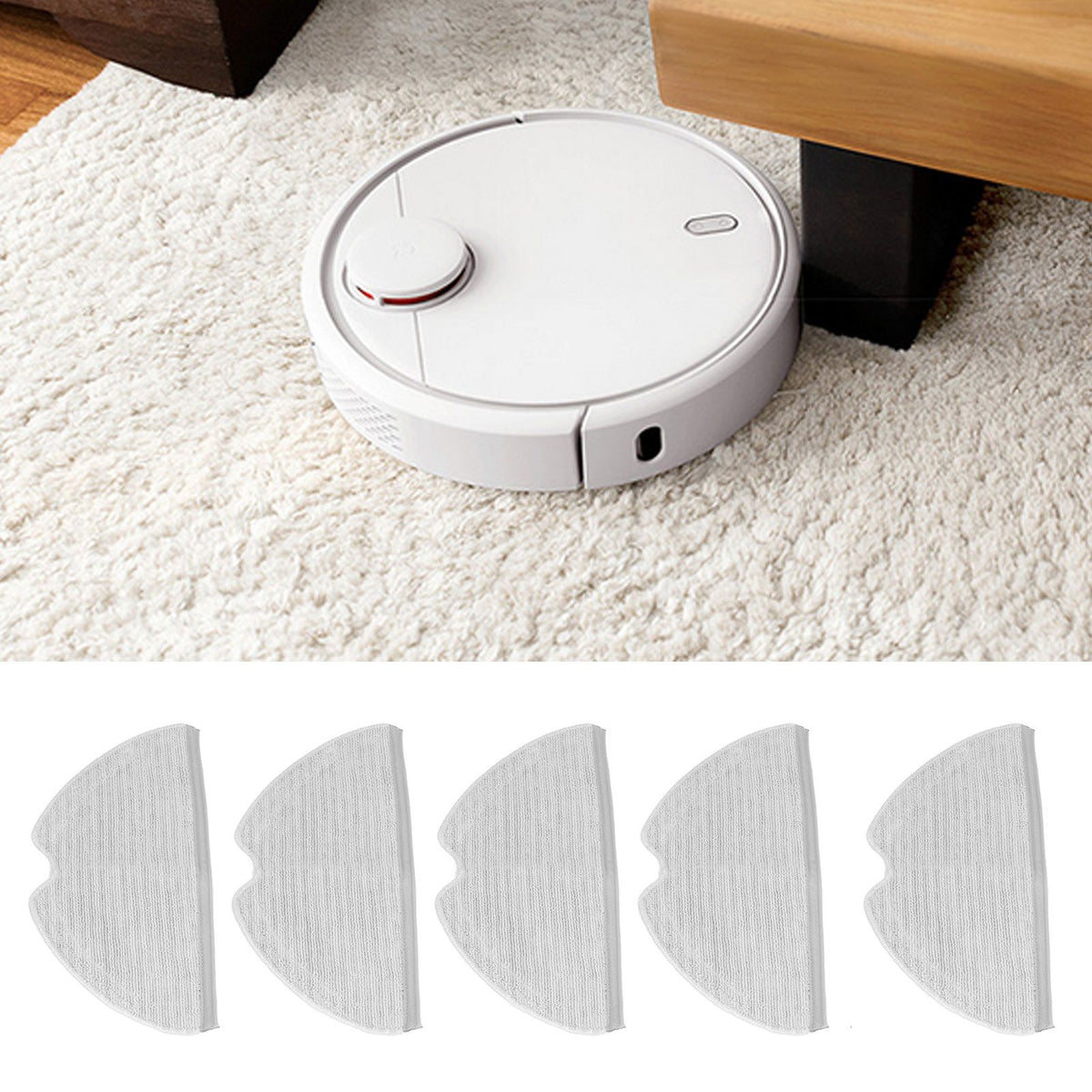 5Pcs Mop Cloth Vacuum Cleaner Mopping Pad Parts Accessories for Xiaomi Mijia F9 1C