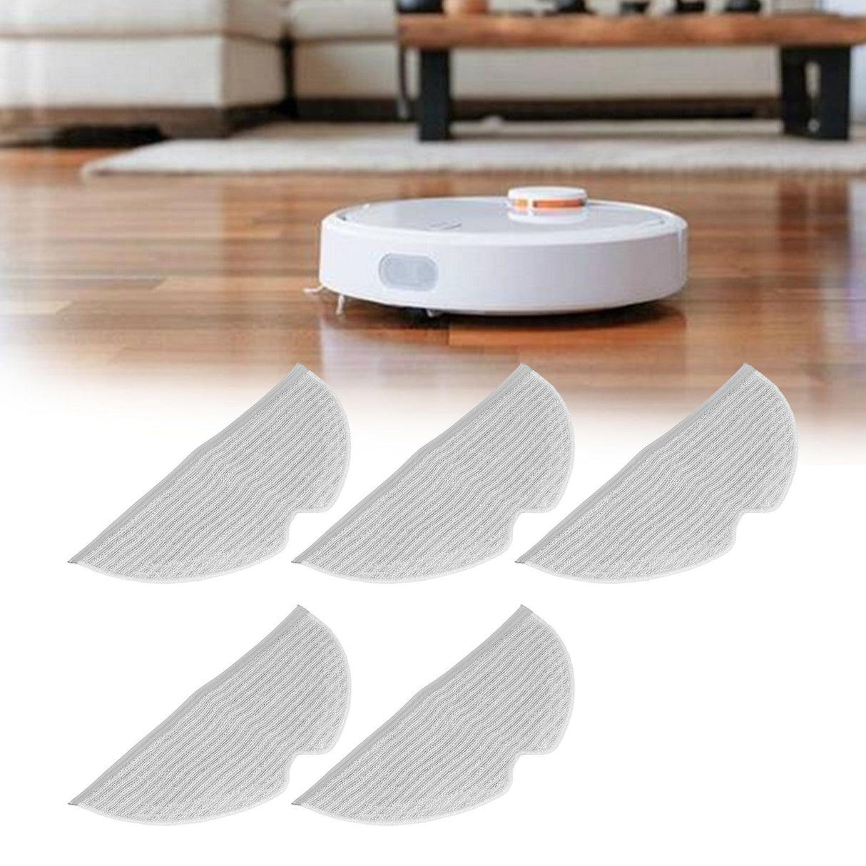 5Pcs Mop Cloth Vacuum Cleaner Mopping Pad Parts Accessories for Xiaomi Mijia F9 1C