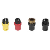 Round Small Brush Head Steam Cleaner Brushes for Karcher SC1 SC2 SC3 SC4 SC5 SC7 - Front View