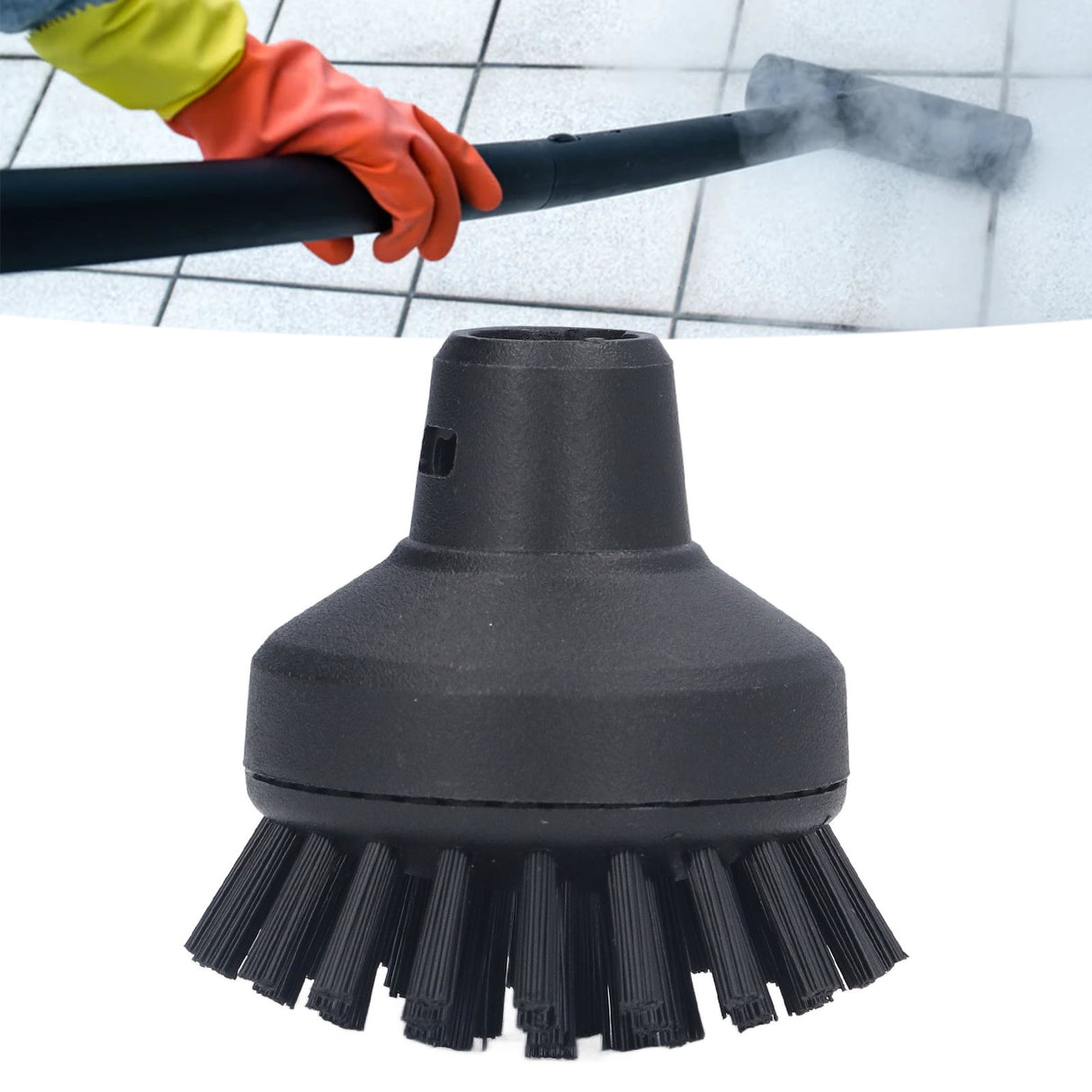 Steam Cleaner Round Nylon Brush Set Cleaning Brush Replacement for Karcher SC1 SC2 SC3