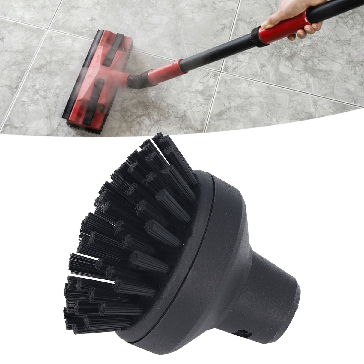 Steam Cleaner Round Nylon Brush Set Cleaning Brush Replacement for Karcher SC1 SC2 SC3