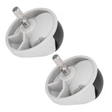 2pcs Robot Sweeper Universal Caster Front Wheel Replacement for Xiaomi 1S S50 T4 T7 - Close-Up Angle